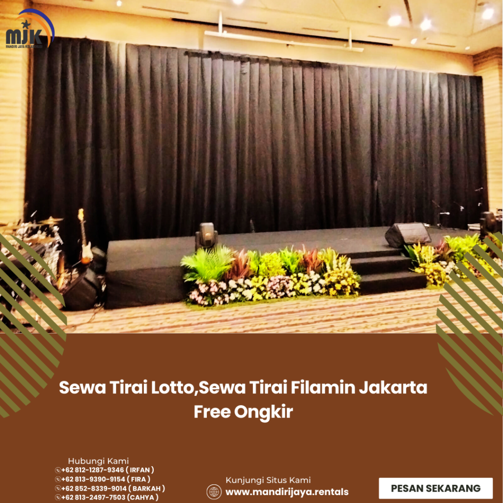 Sewa Tirai Lotto,Sewa Tirai Filamin Jakarta Free Ongkir