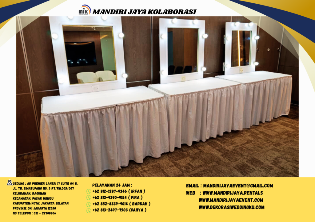 Pusat Sewa Cermin Rias Frame Stainless Full Body Jakarta