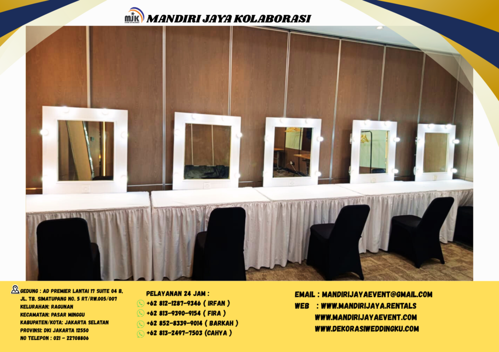 Pusat Sewa Cermin Rias Frame Stainless Full Body Jakarta
