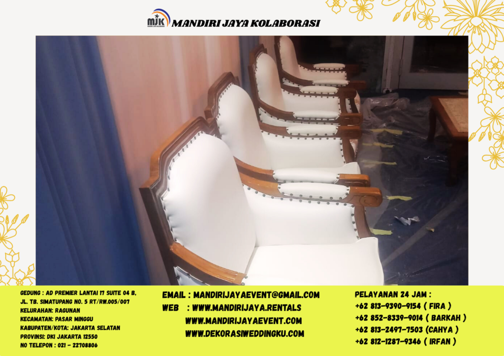 Sewa Kursi Louis Kayu Jati Set Meja Kayu Vip Jakarta