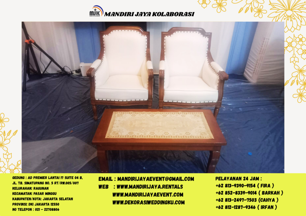 Sewa Kursi Louis Kayu Jati Set Meja Kayu Vip Jakarta
