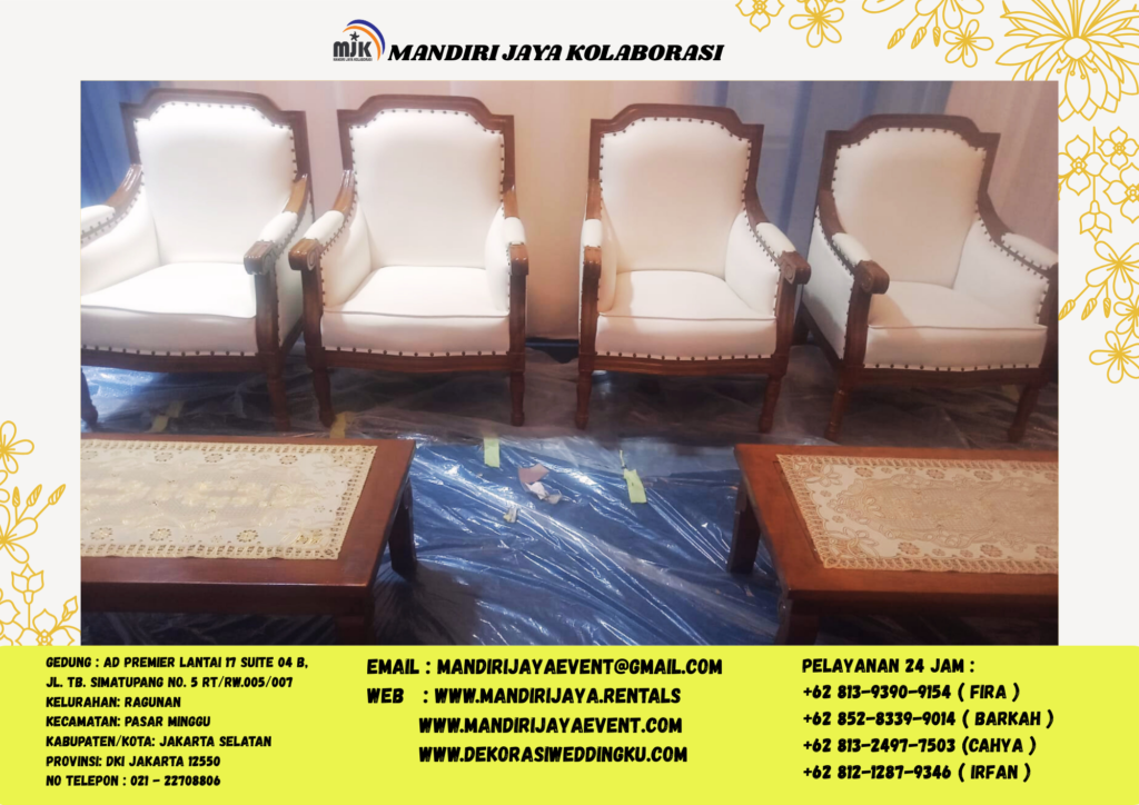 Sewa Kursi Louis Kayu Jati Set Meja Kayu Vip Jakarta