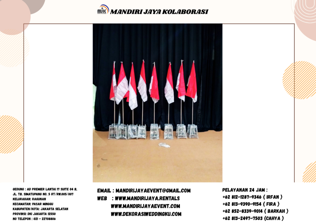 Sewa Tiang Bendera Stainless VIP Jakarta