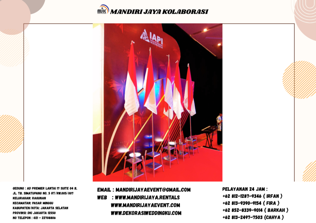 Sewa Tiang Bendera Stainless VIP Jakarta