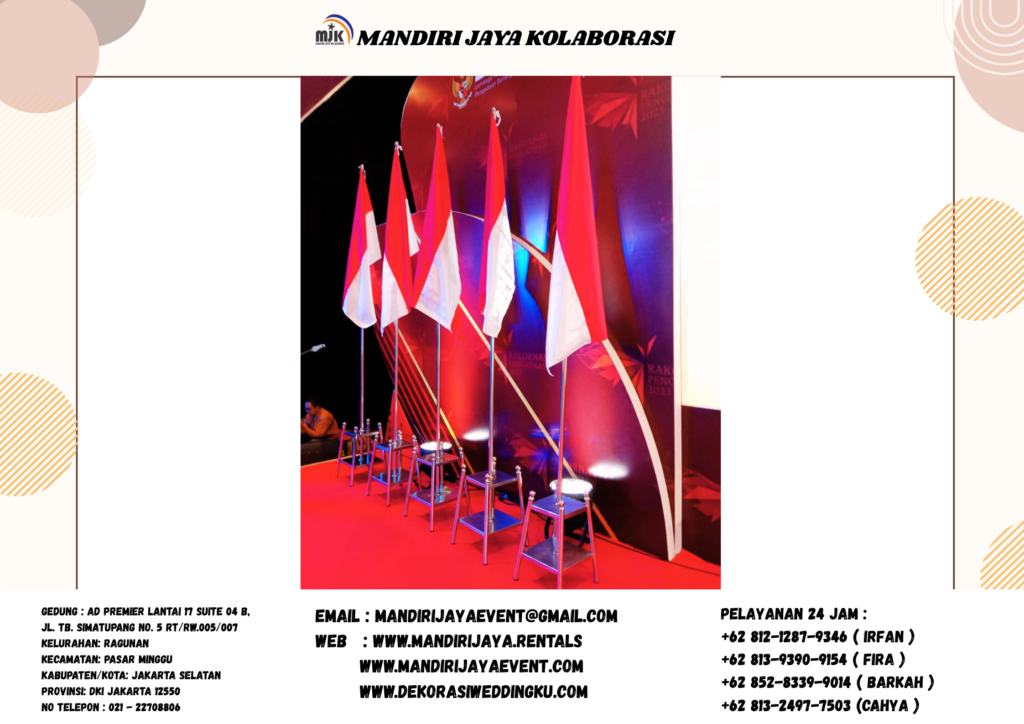 Sewa Tiang Bendera Stainless VIP Jakarta
