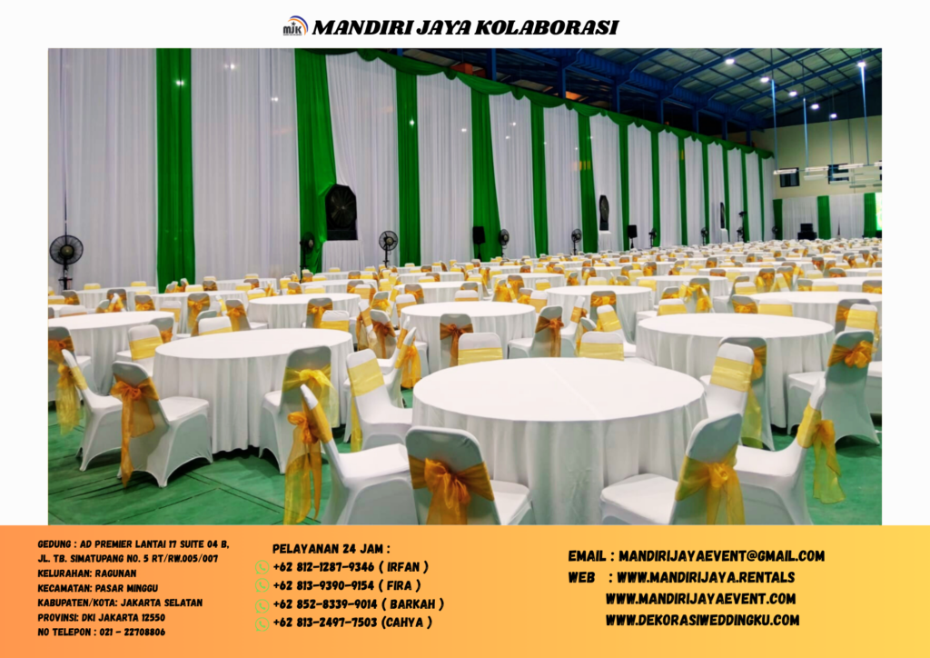 Rental Tirai,Meja,kursi Plus Cover Jakarta