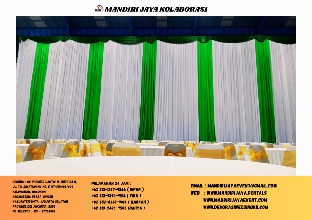Rental Tirai,Meja,kursi Plus Cover Jakarta