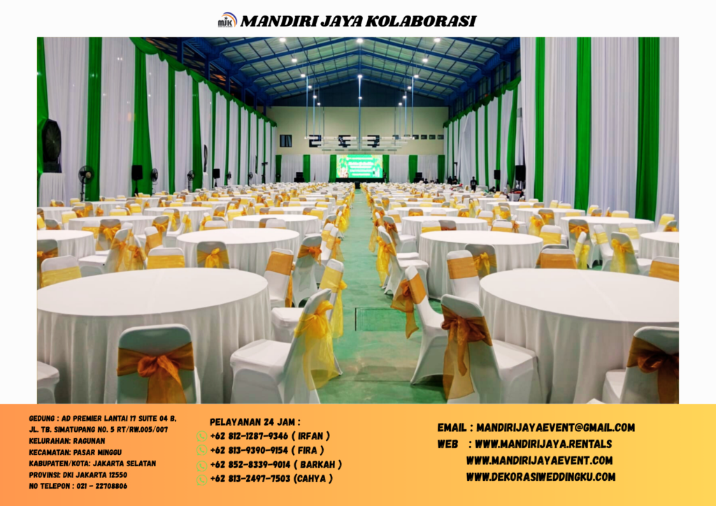 Rental Tirai,Meja,kursi Plus Cover Jakarta