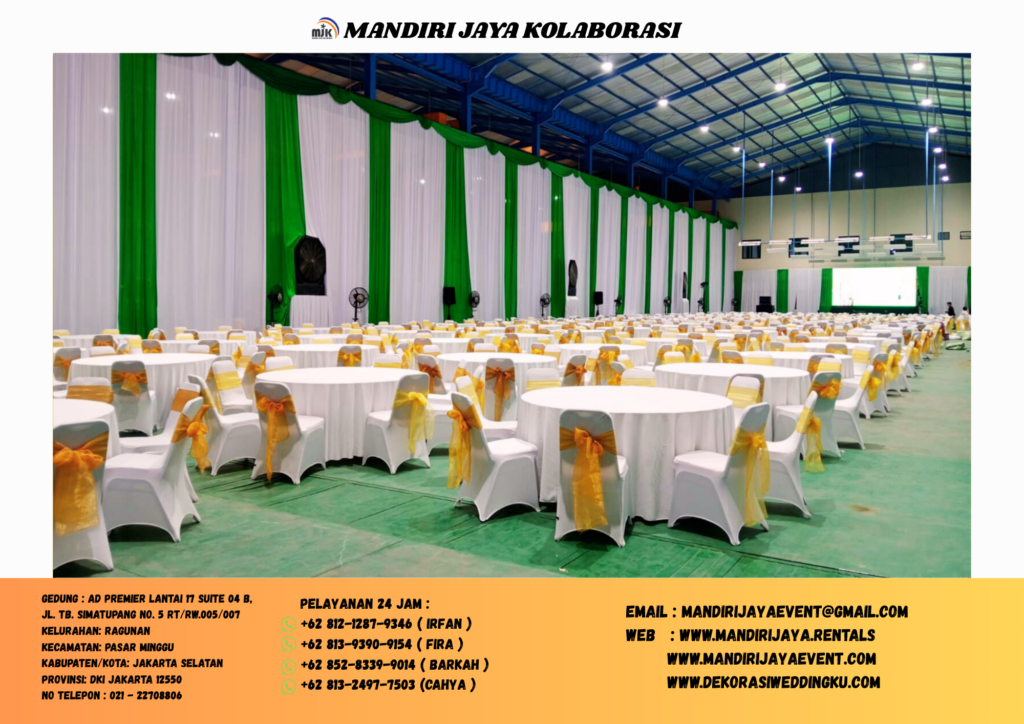Rental Tirai,Meja,kursi Plus Cover Jakarta