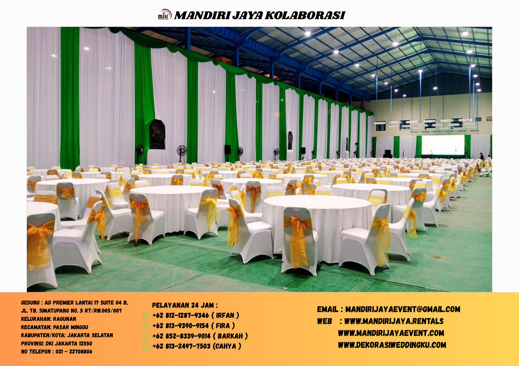 Rental Tirai,Meja,kursi Plus Cover Jakarta