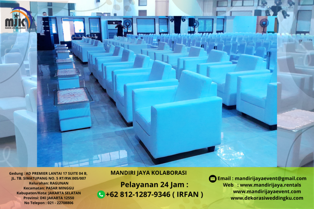Sewa Sofa,Meja Kaca VIp,Tiang Antrian Depok