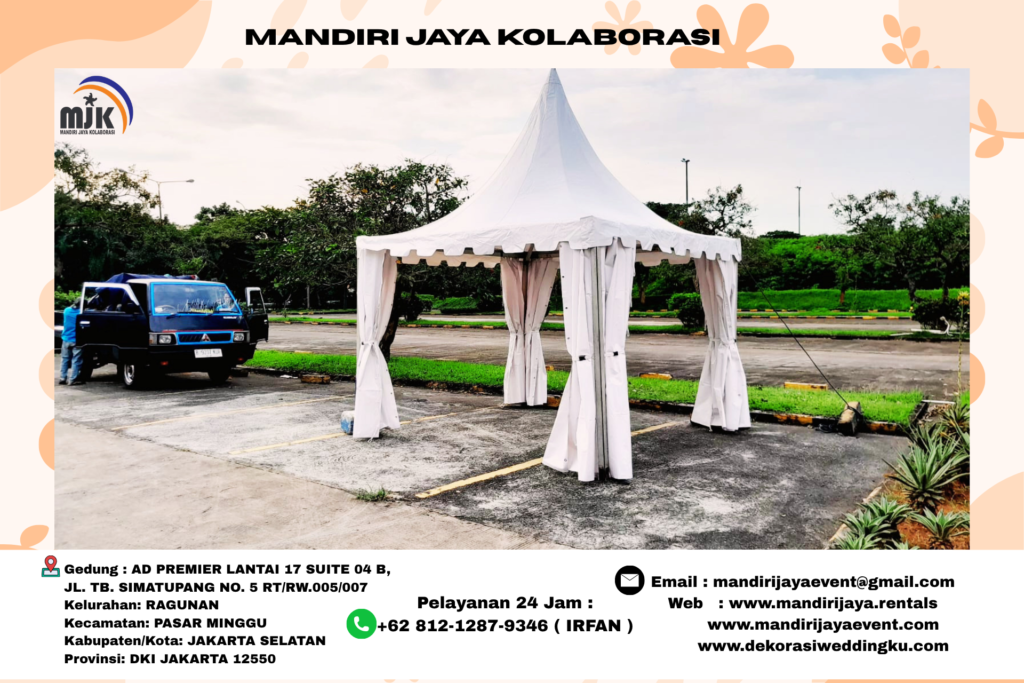 Sewa Tenda Sarnafil Putih Area Bekasi