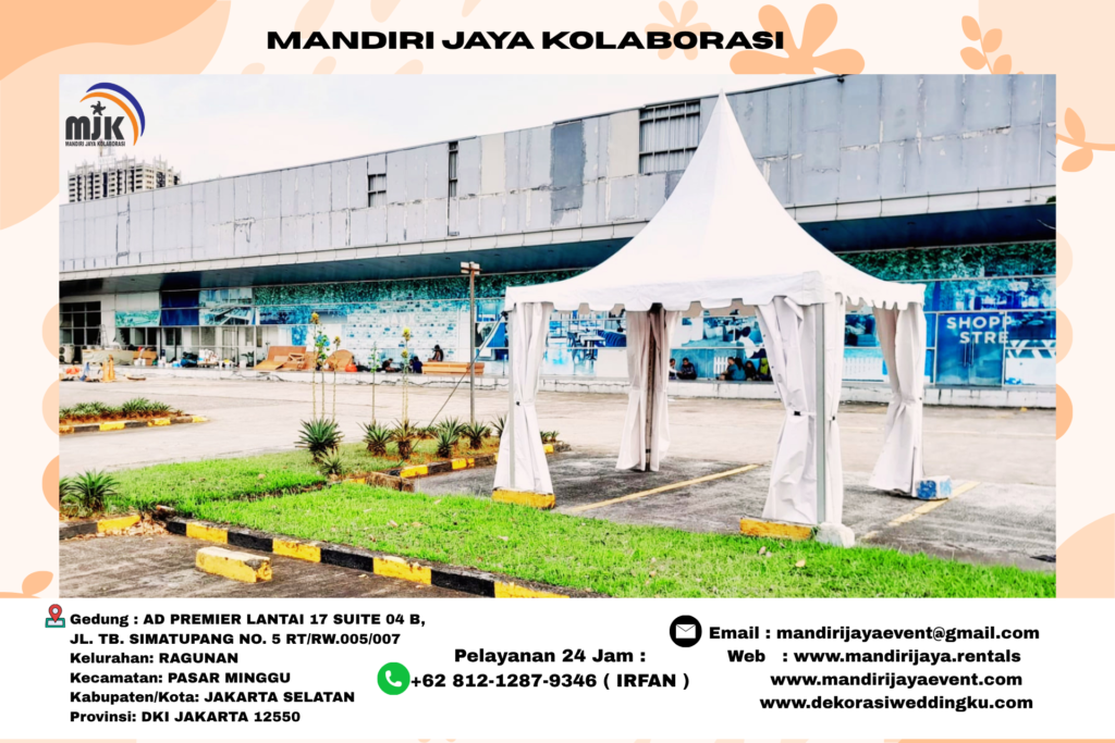 Sewa Tenda Sarnafil Putih Area Bekasi