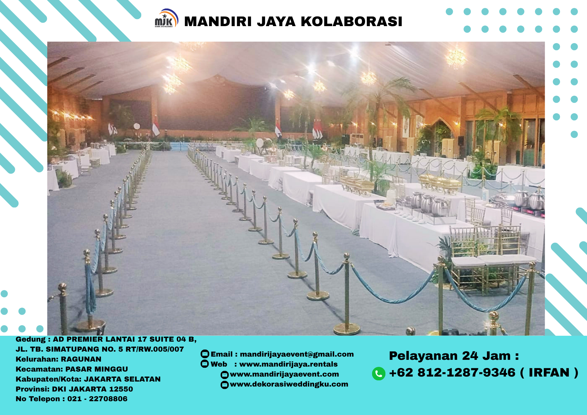 Tiang Pembatas Antrian Gold Tali Biru Elegan Daerah Menteng Jakarta Tiang Pembatas Antrian Gold Tali Biru Elegan Daerah Menteng Jakarta