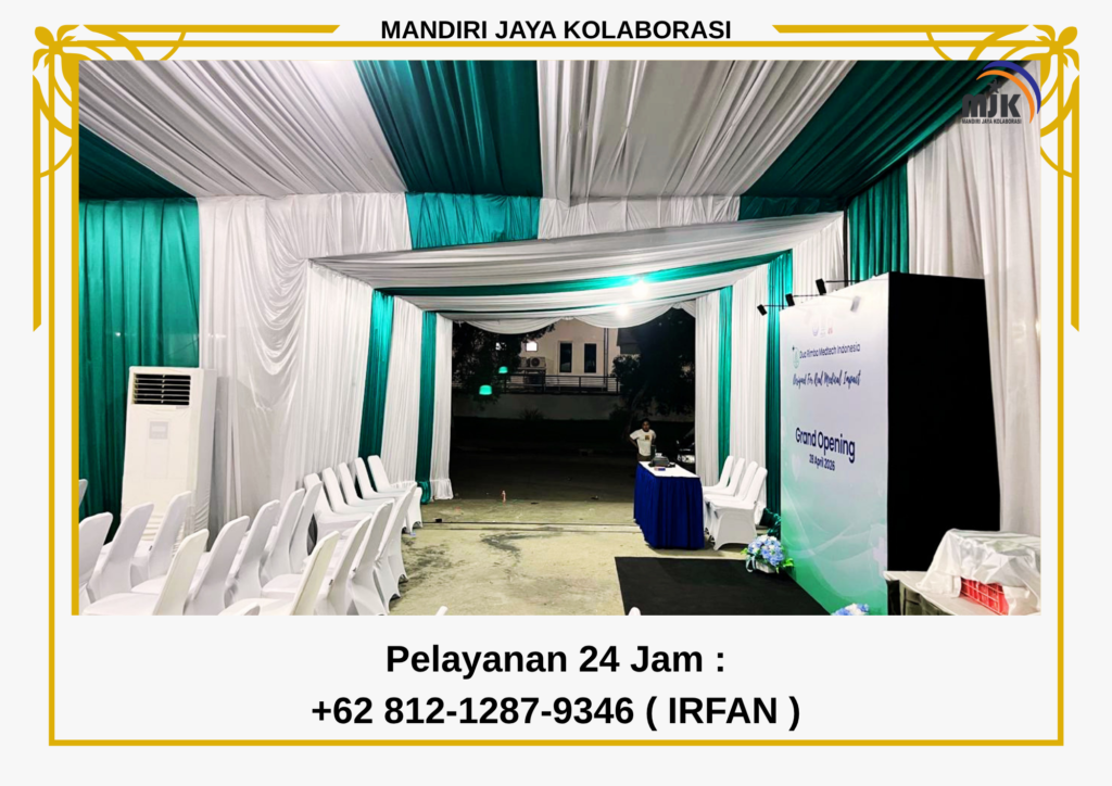 Jasa Sewa Tenda Serut, Kursi Vip Kayu,Sofa Area Jakarta