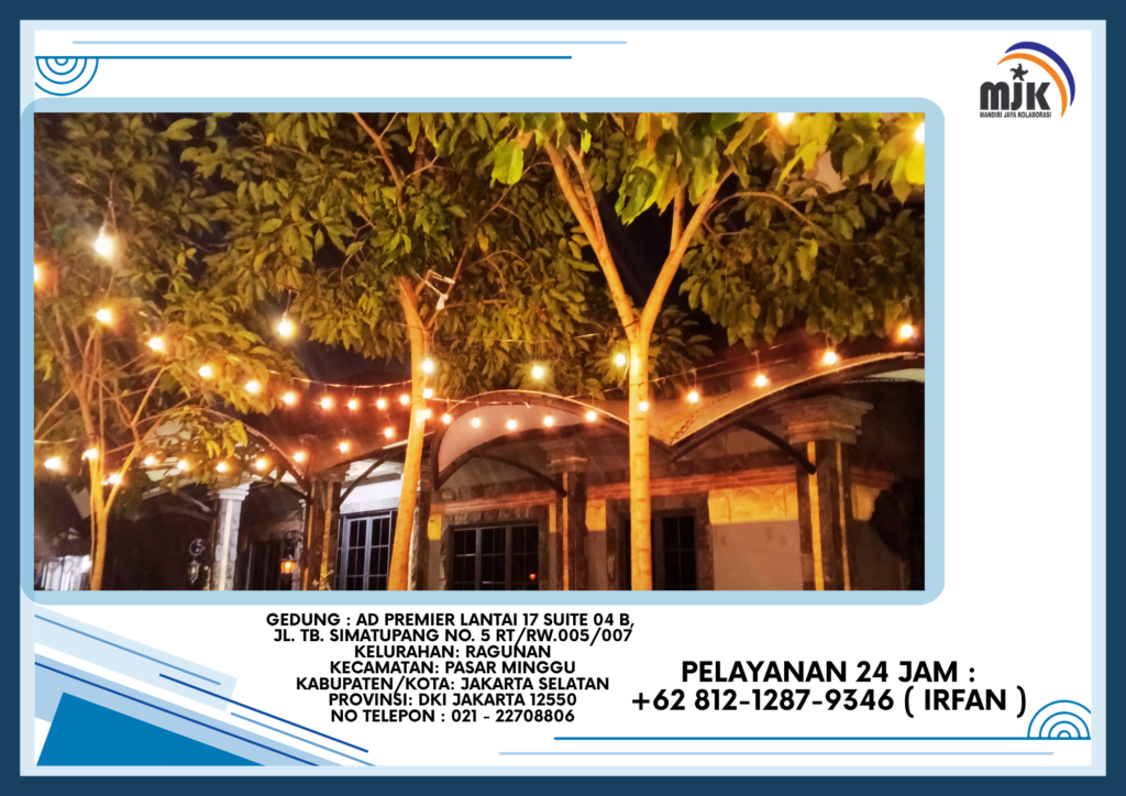 Rental Lampu Out door Hias Taman Jakarta