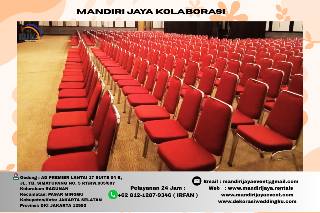 Sewa Kursi Futura Polos & Cover Bahan Stainless Area Jakarta