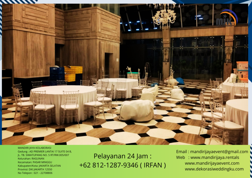 Sewa Meja Bundar Dan Kursi Tiffany Acrylic Area Jakarta