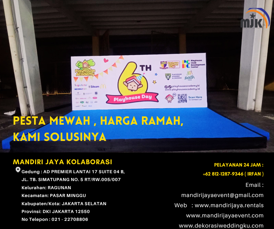 Sewa Tenda Bazar, Backdrop,Panggung Depok