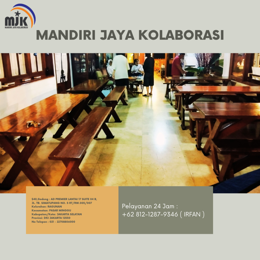 Jasa Sewa Meja Taman VIp Kaki Silang Area Bekasi Cikarang