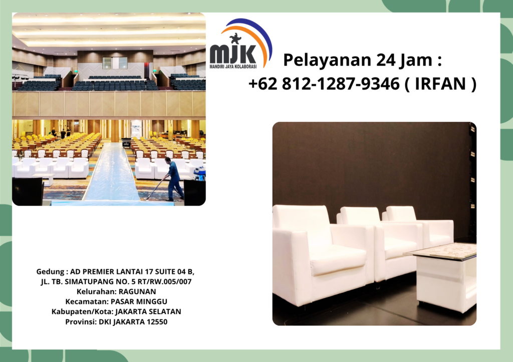Jasa Sewa Sofa Putih,Meja Kaca VIP Bogor