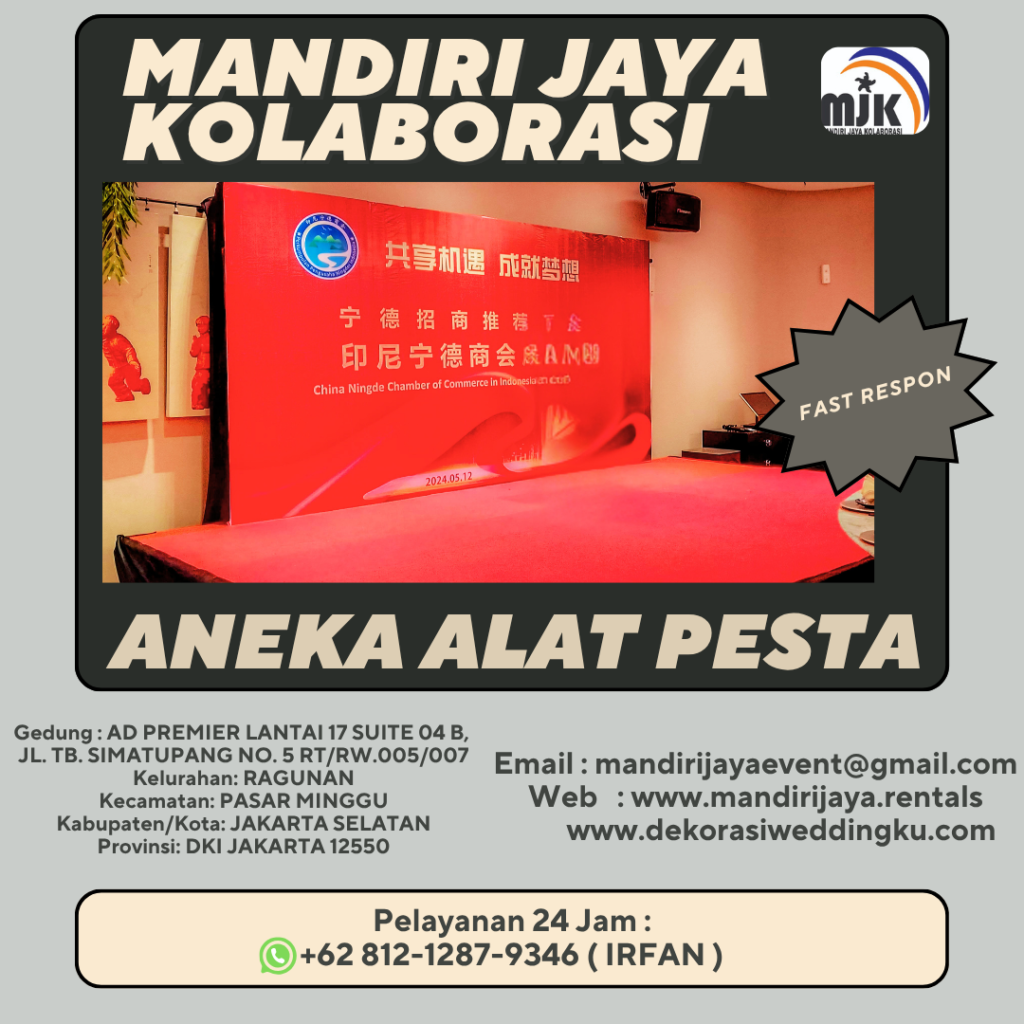 Rental Backdrop Dan Panggung Karpet Merah Bogor