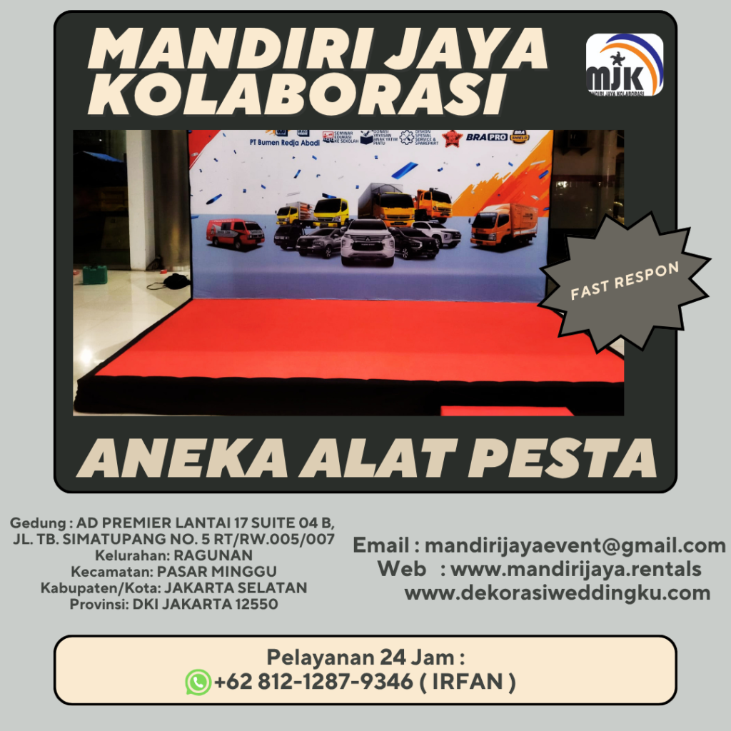 Rental Backdrop Dan Panggung Karpet Merah Bogor