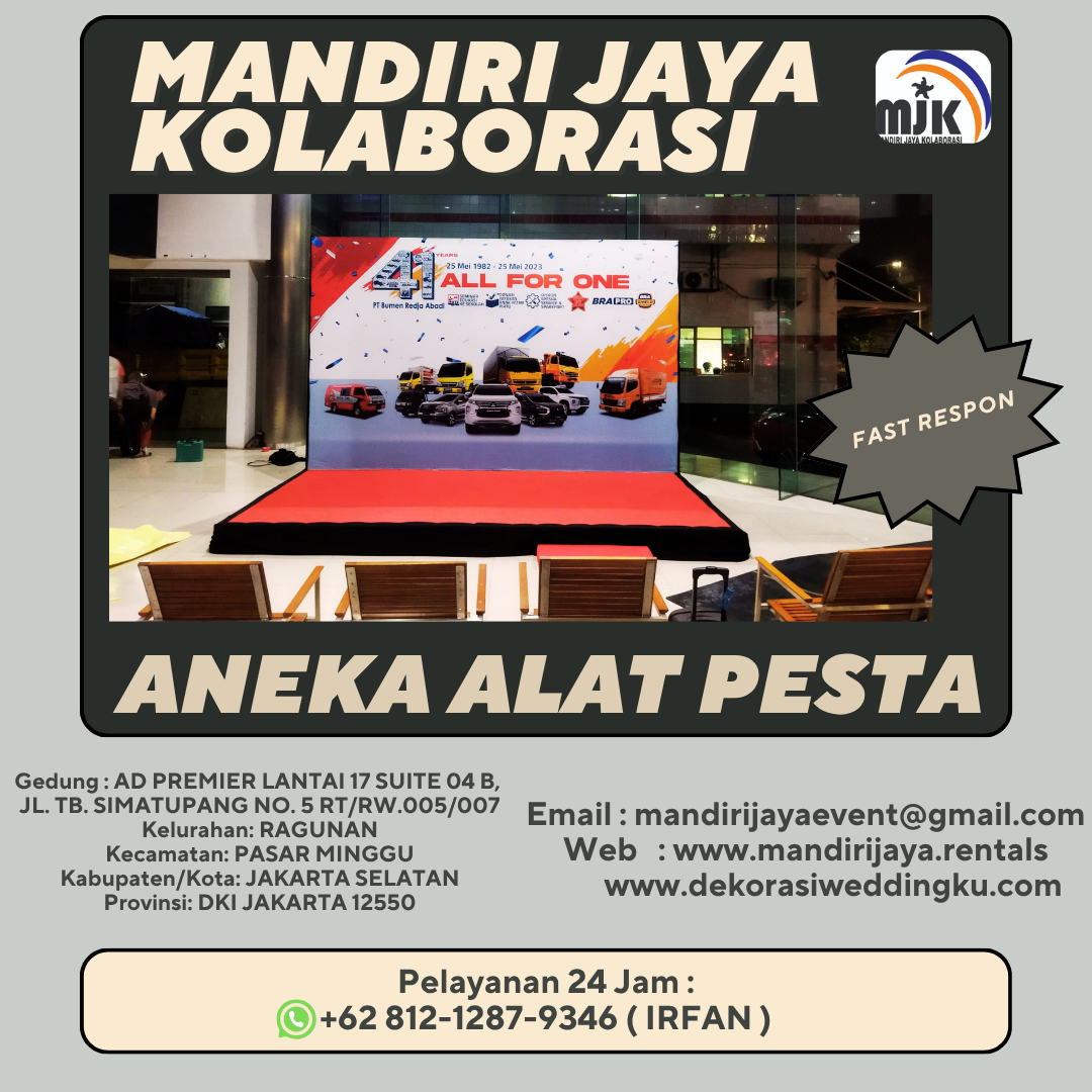 Rental Backdrop Dan Panggung Karpet Merah Bogor