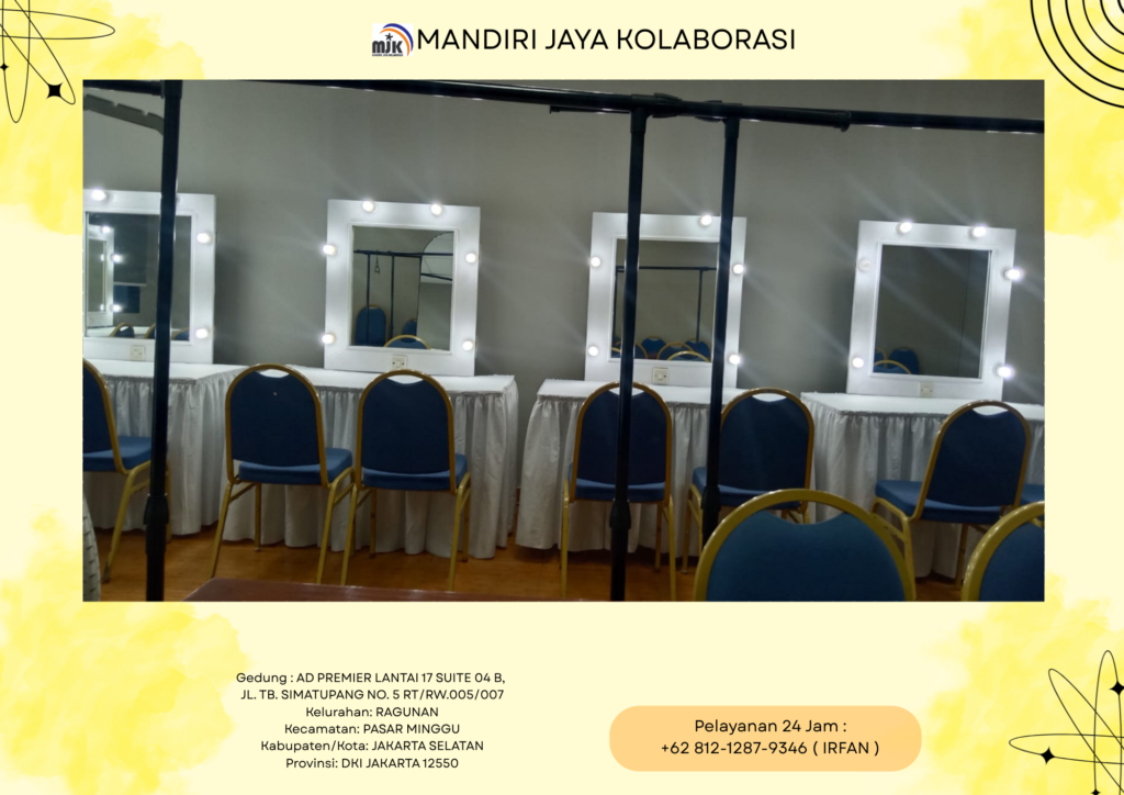 Rental Kaca Meja Rias Putih Bogor