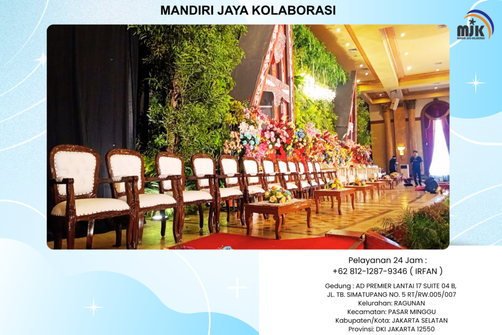 Rental White Arm Chairs Jakarta
