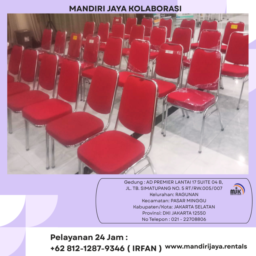 Sewa Kursi Futura Polos Merah bogor