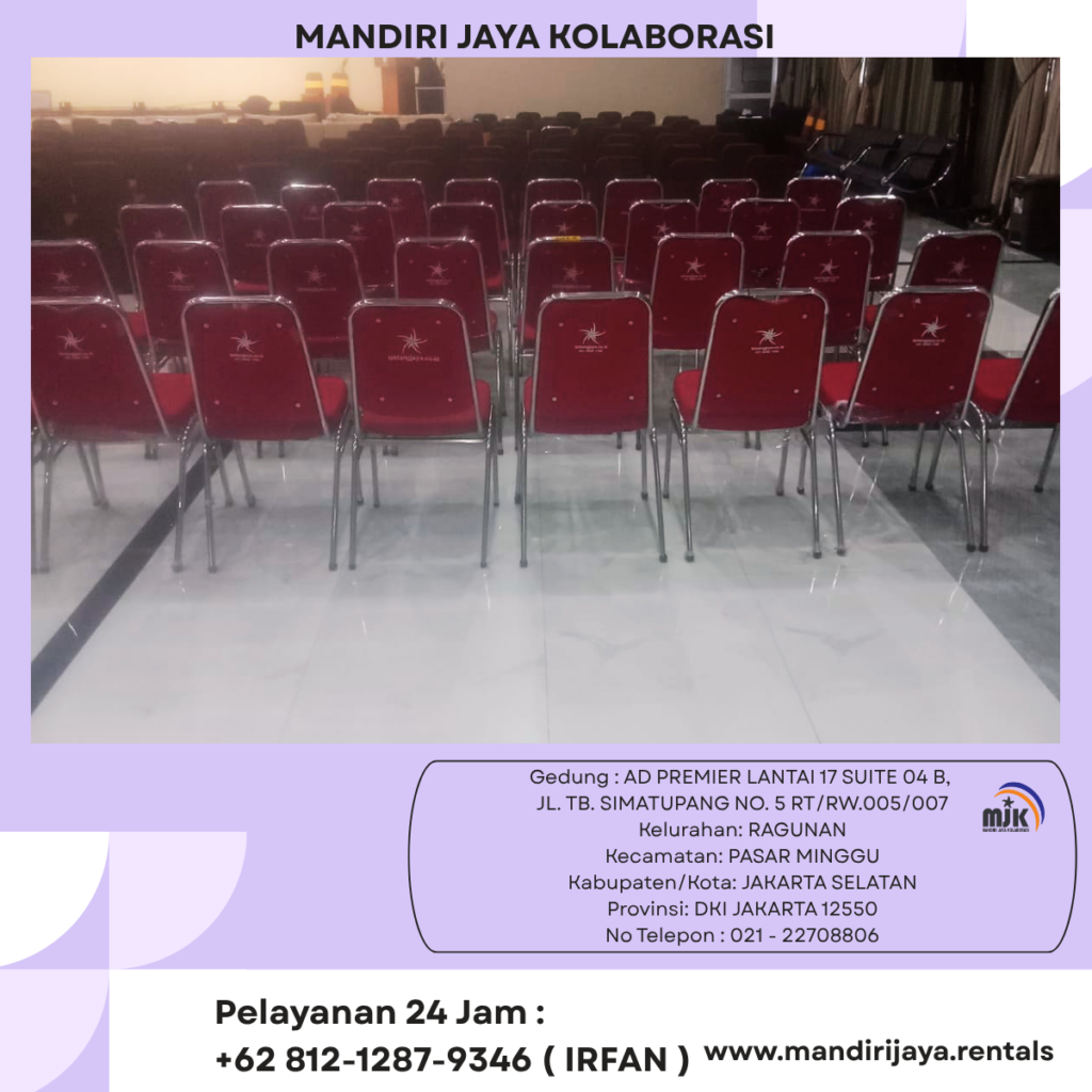 Sewa Kursi Futura Polos Merah bogor