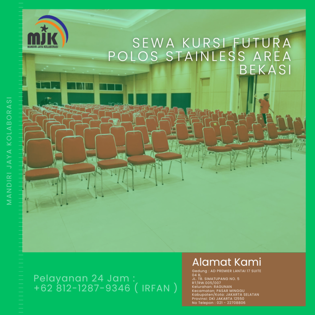 Sewa Kursi Futura Polos Stainless Area Bekasi