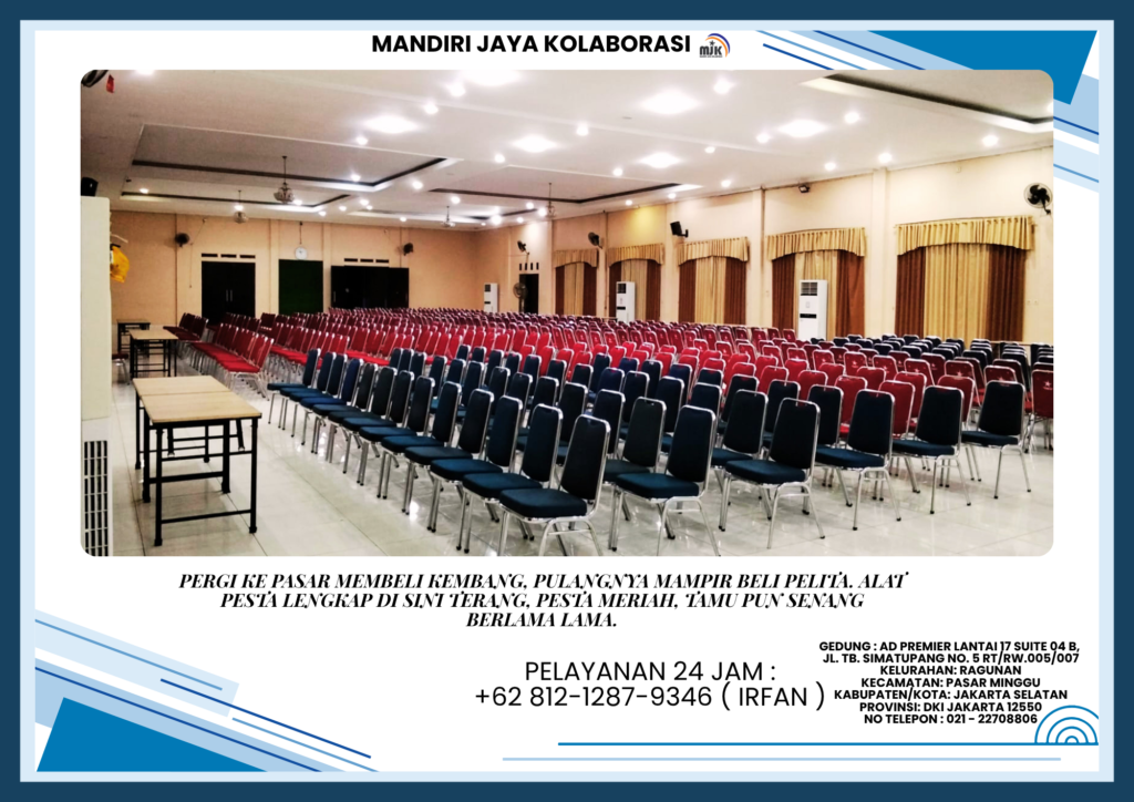 Sewa Kursi Polos Merah Type Futura Stainless Jakarta