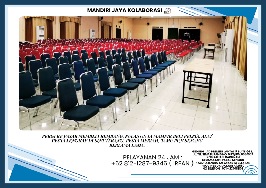Sewa Kursi Polos Merah Type Futura Stainless Jakarta