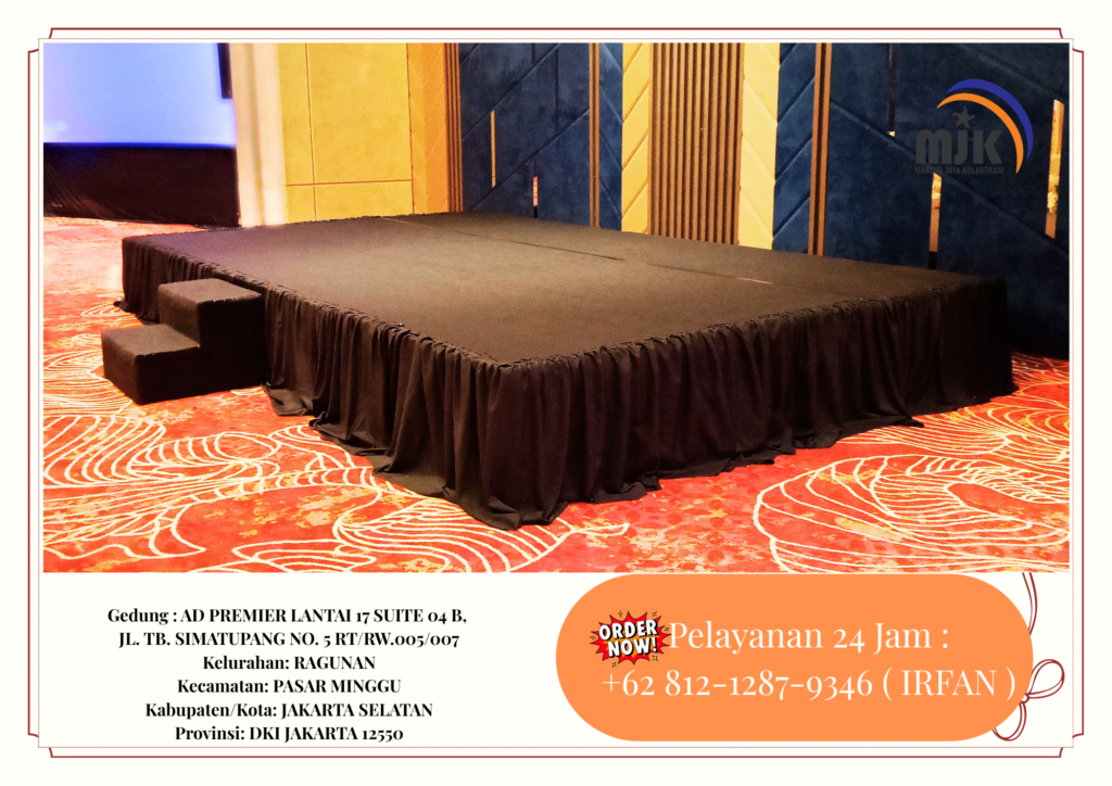 Sewa Panggung Stage Karpet Hitam Depok