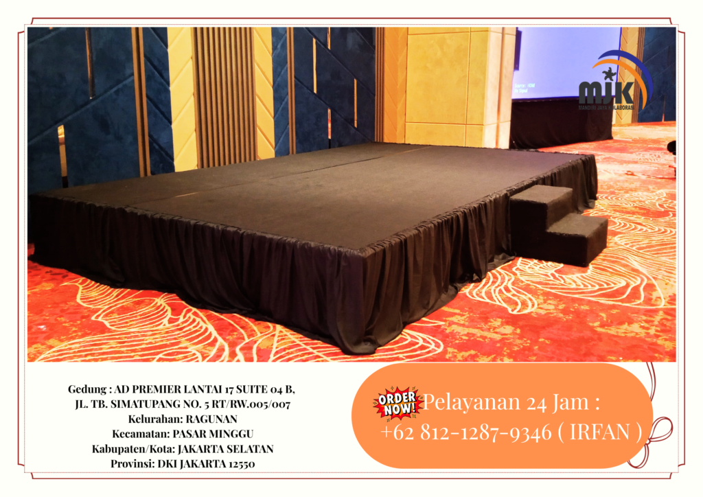 Sewa Panggung Stage Karpet Hitam Depok