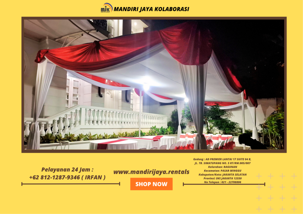 Rental Tenda plafon,Tenda serut,Tenda Kerucut Depok