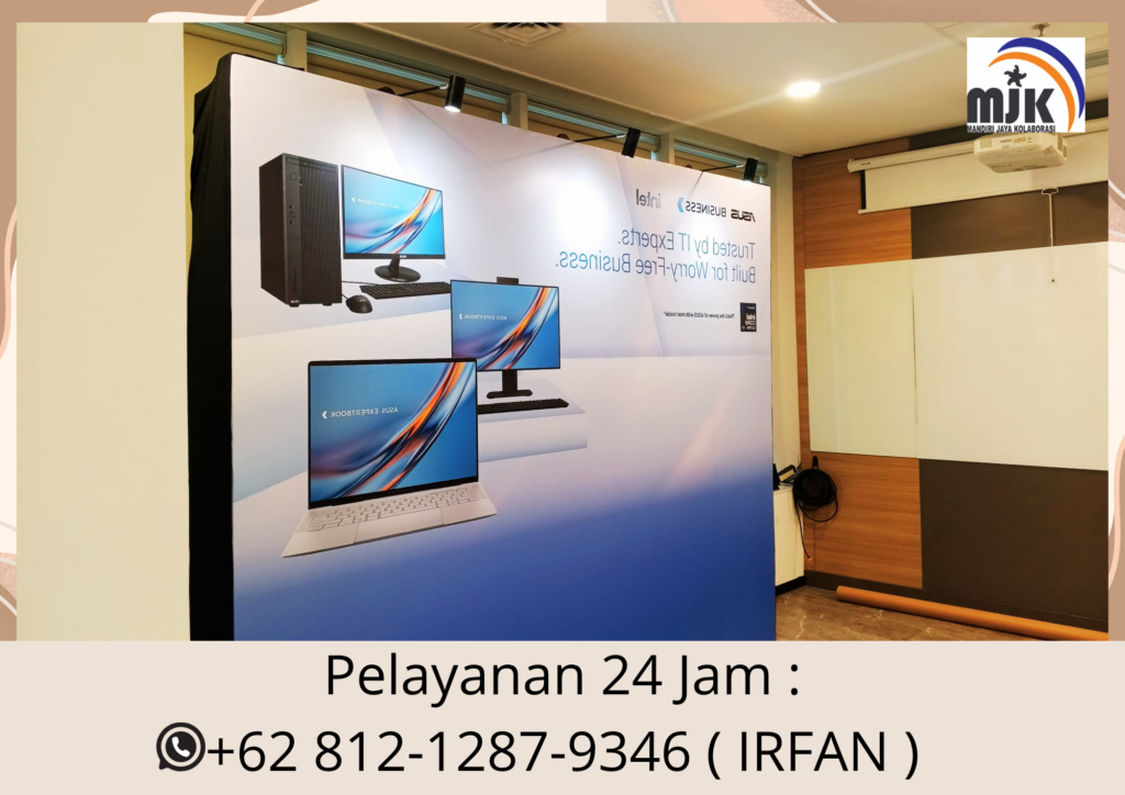 Sewa Backdrop Flexy Korea kelapa Area Gading Jakarta