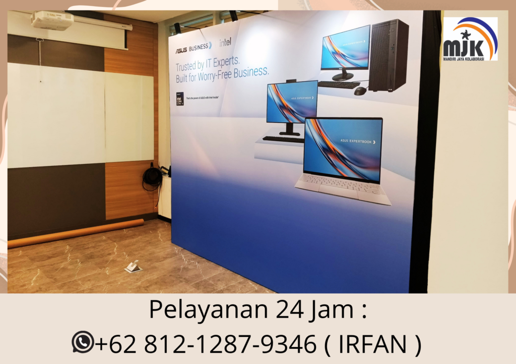 Sewa Backdrop Flexy Korea kelapa Area Gading Jakarta
