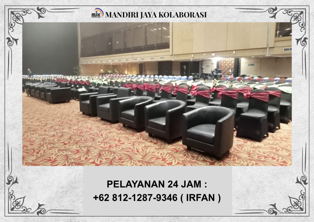 Sewa Sofa Oval Putih,Sofa Oval Hitam,Meja Kaca VIP Jakarta