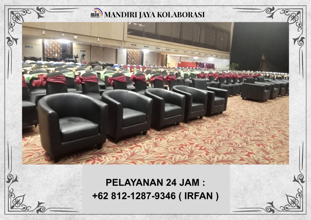 Sewa Sofa Oval Putih,Sofa Oval Hitam,Meja Kaca VIP Jakarta