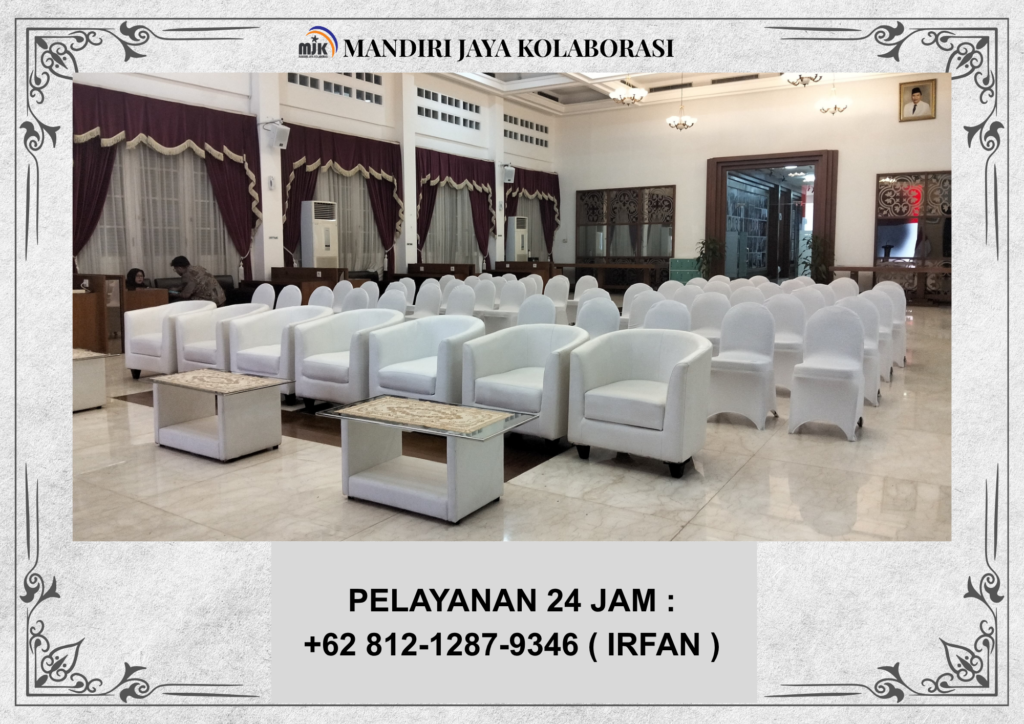 Sewa Sofa Oval Putih,Sofa Oval Hitam,Meja Kaca VIP Jakarta