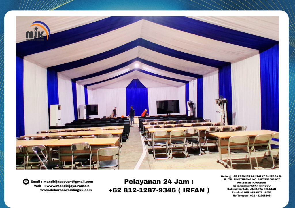 Sewa Tenda Serut,Meja IBM HPL Area Deltamas Cikarang