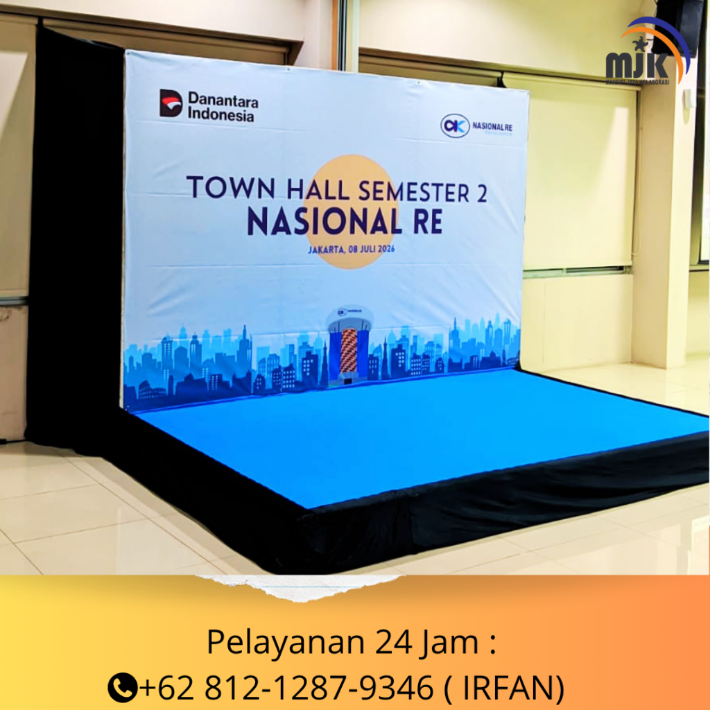 Rental Panggung UK2x3,Backdrop,Kursi,Beanbag Jakarta