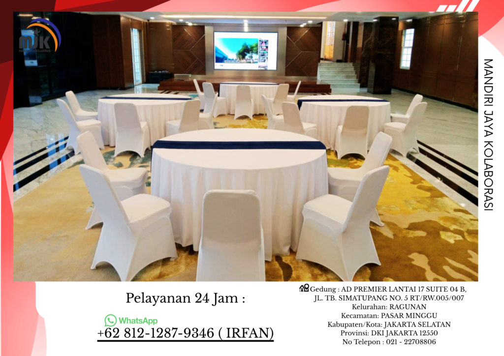 Rental Round Table,Cross Back Chairs Bogor