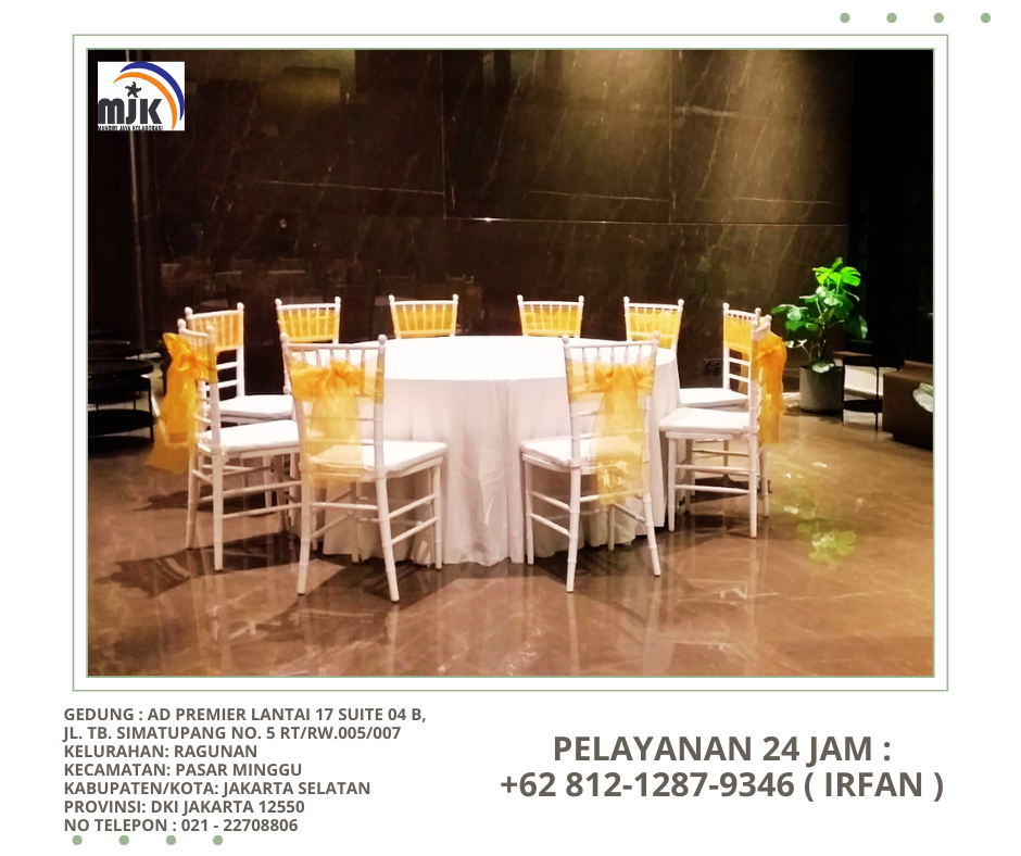 Sewa Kursi VIP Tiffany,Olivia Acrylic Dan Kayu Jakarta