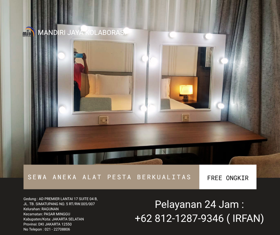 Sewa Meja Rias Event Hotel Maxim Kembangan Jakbar
