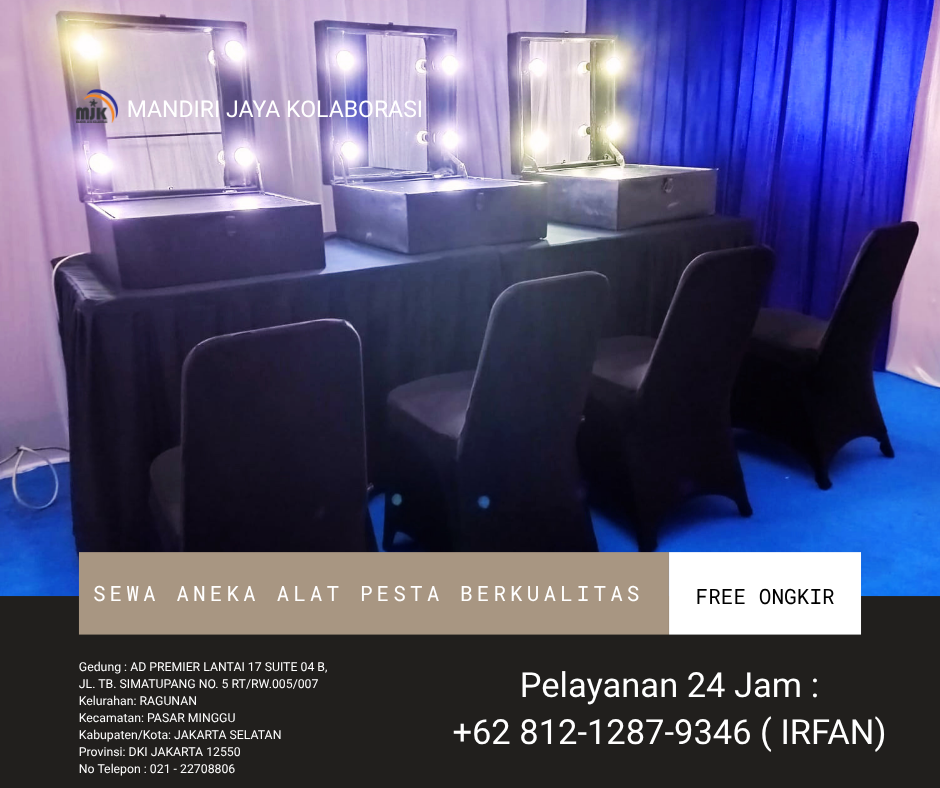 Sewa Meja Rias Event Hotel Maxim Kembangan Jakbar