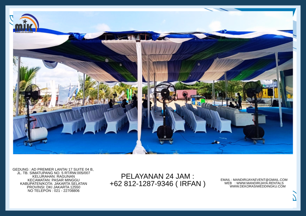 Sewa Tenda, Flooring,Kursi,Misty Fan Bogor